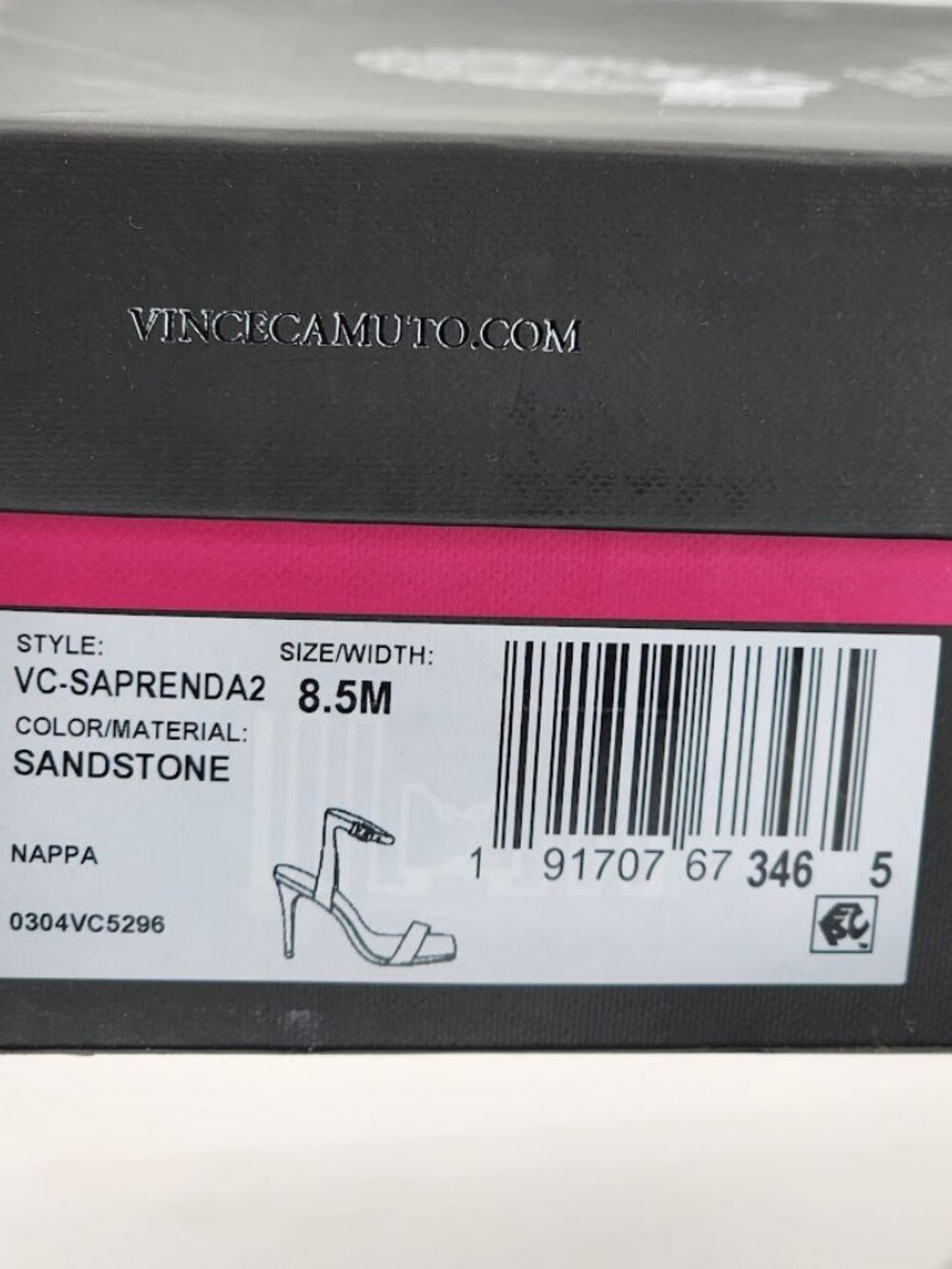 Vince Camuto Saprenda 2 Sandstone Nappa Leather Ankle Strap Heels Size 8.5 M - Picture 8 of 10